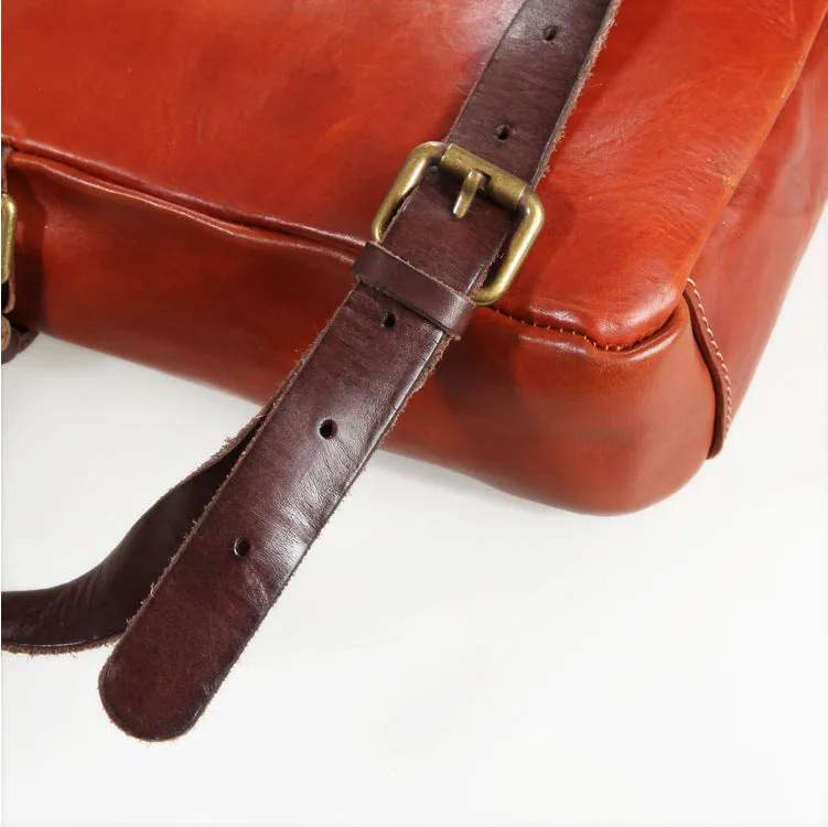 YAAGLE Fashion Men's Real Tanned Leather Business Briefcase YGBR5061