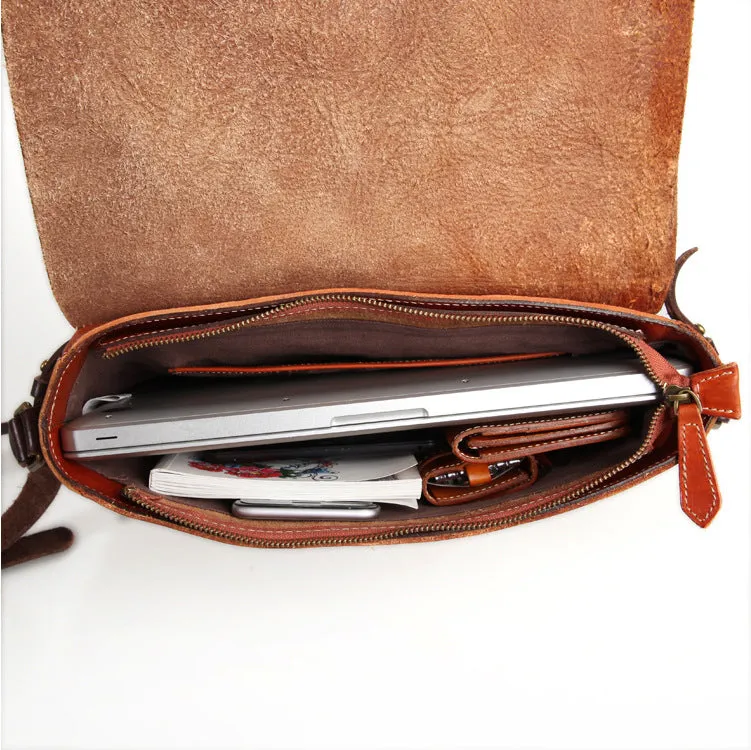YAAGLE Fashion Men's Real Tanned Leather Business Briefcase YGBR5061